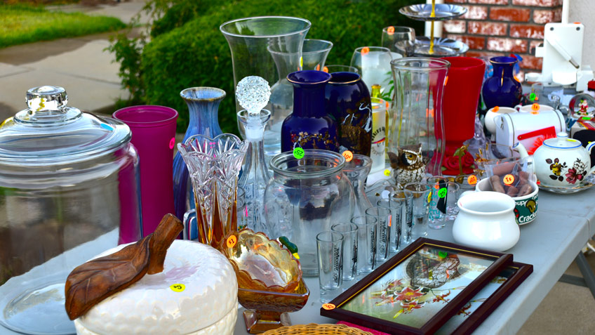 pricing items for a garage sale